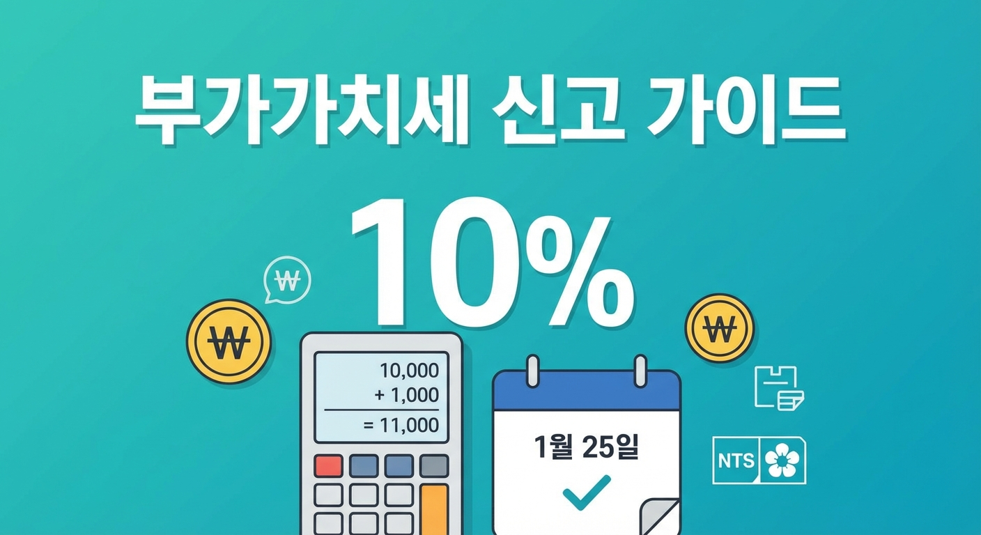 부가세 신고 방법 2026년 완벽 가이드 (홈택스)