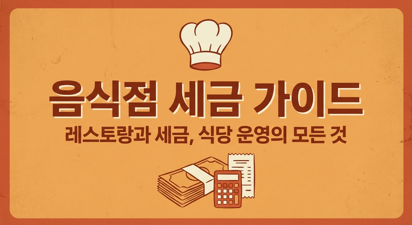 음식점 세금 완벽 가이드 (요식업 사장님 필독)