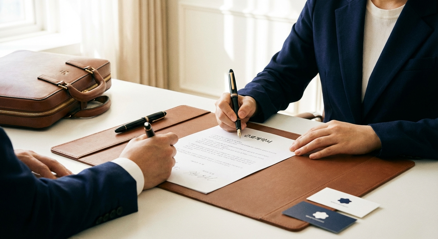 근로계약서 작성 방법 (양식 다운로드 포함)