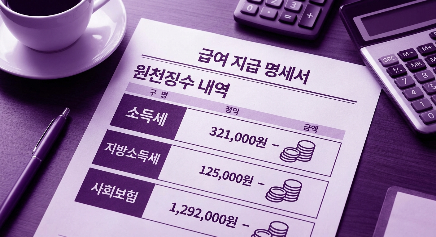 원천징수 방법 총정리 (3.3% 프리랜서, 직원 급여)