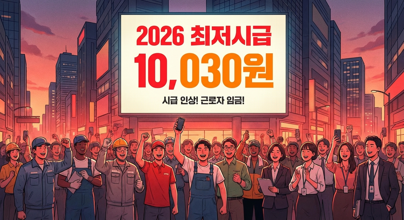 2026년 최저임금 총정리 (시급, 월급, 주휴수당)
